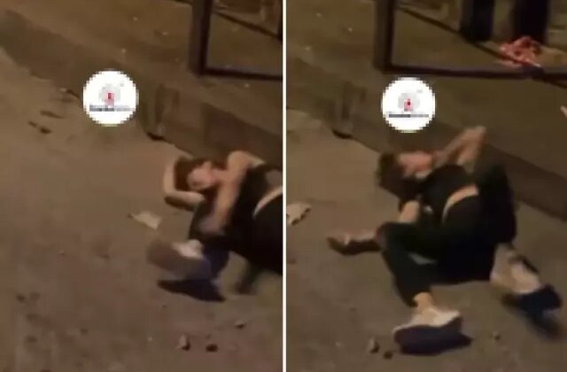 Uyuşturucu etkisindeki genç kızın hareketleri korkuttu