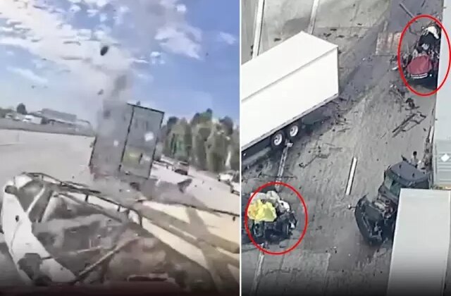 Uyuşturucu etkisindeki sürücü otoyolu savaş alanına çevirdi