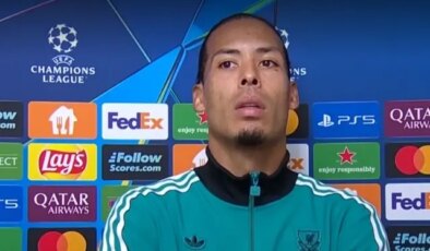 Virgil Van Dijk, maç sonunda sinirden konuşamadı