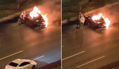 Yangında kapısı kilitli kalan araç sürücüye mezar oldu, dev marka borsada çakıldı