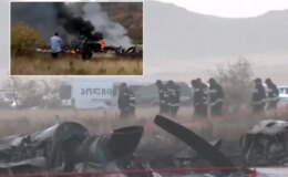 20 askerimizin şehit olduğu uçağın enkazından ilk görüntü