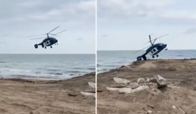 4 kişinin hayatını kaybettiği helikopter kazası kamerada