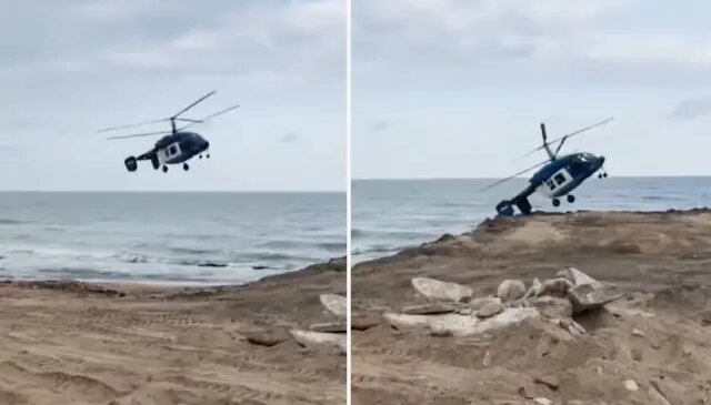 4 kişinin hayatını kaybettiği helikopter kazası kamerada