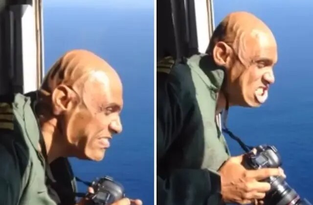 O anlar viral oldu! 740 kilometre hızla esen rüzgar yüzünü bu hale getirdi