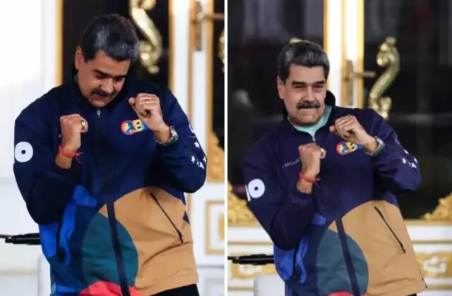 ABD’nin terörist ilan ettiği Maduro öğrenci mitinginde dans etti