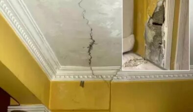 Adres yine Kocaeli! Kolonlarda çatlak oluştu, aile evi terk etti