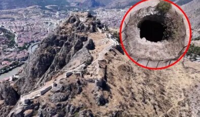 Dağı resmen oymuşlar! Amasya’da merak uyandıran tünel