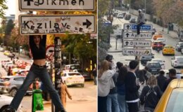 Ankara Büyükşehir Belediyesi viral olan tabelanın etrafına dikenli tel çekti