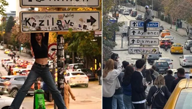 Ankara Büyükşehir Belediyesi viral olan tabelanın etrafına dikenli tel çekti