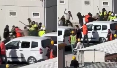 Ankara’da inşaat işçileri arasında taşlı sopalı kavga
