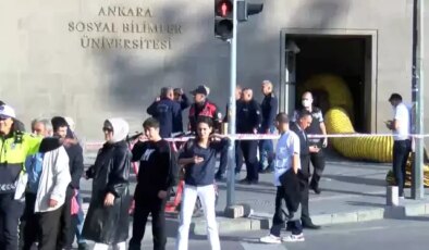 Ankara’da üniversitede yangın önleme sisteminde sızıntı