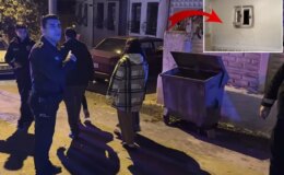 Apartmanın havalandırma boşluğuna atılan bebek hastaneye kaldırıldı