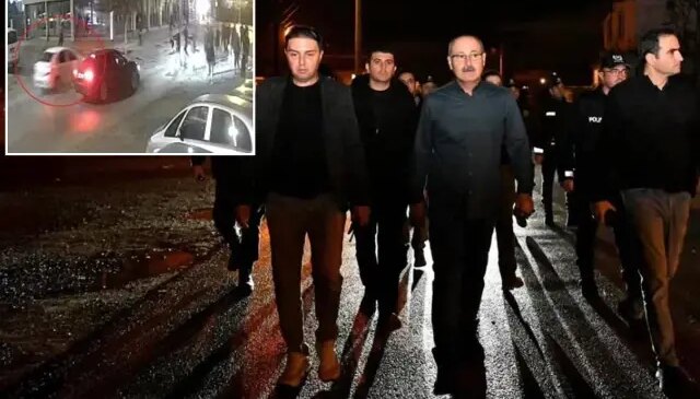 Aracını İl Emmiyet Müdürü’nün üzerine sürdü! Lastiklerine ateş edilerek durduruldu