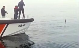 Hopa açıklarında Rus menşeili roket motoru bulundu