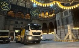 Ayasofya’da görüntülenen vinçlerin sırrı belli oldu