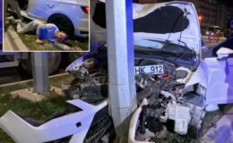 Aynı yolda yarım saatte iki kaza! Yaralı sürücünün ilk sözü herkesi şaşırttı