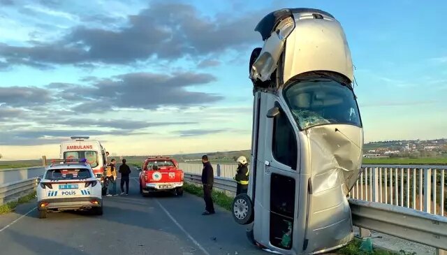 Akıllara durgunluk veren kaza! Görenler dönüp bir daha baktı