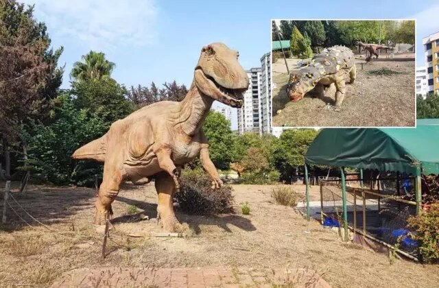 Belediyenin milyonlar harcadığı Dinozor Park çürümeye terk edildi