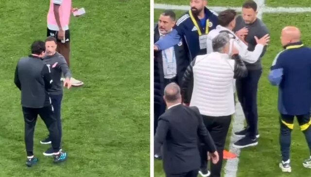 Beşiktaş-Fenerbahçe derbisinde maçın sonuna damga vuran tartışma