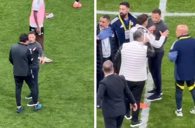 Beşiktaş-Fenerbahçe derbisinde maçın sonuna damga vuran tartışma