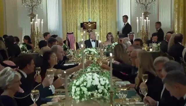 Beyaz Saray’da görkemli gece! Trump’ın yemeğinde sürpriz isimler yer aldı