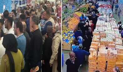 Sıranın sonu görünmedi! Kilosu 50 liraya düştü, duyan markete akın etti