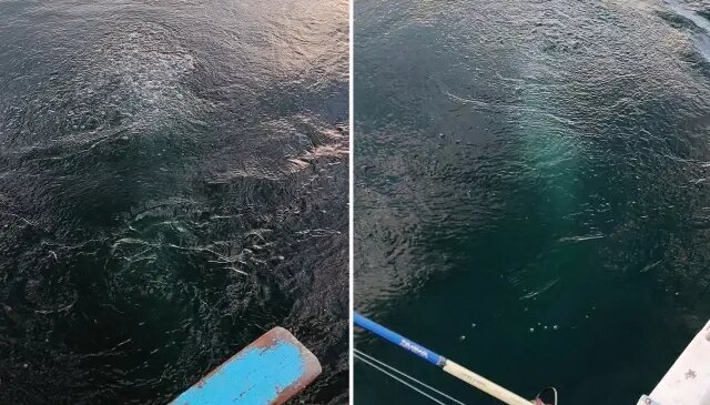 Bir şehrimiz, sudaki esrarengiz görüntüyü konuşuyor: Bayağı kaynıyor