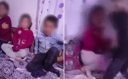 Böyle baba olmaz olsun! Çocuklarını sıraya dizip kemerle işkence etti