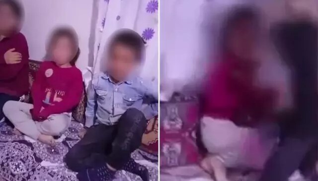 Böyle baba olmaz olsun! Çocuklarını sıraya dizip kemerle işkence etti