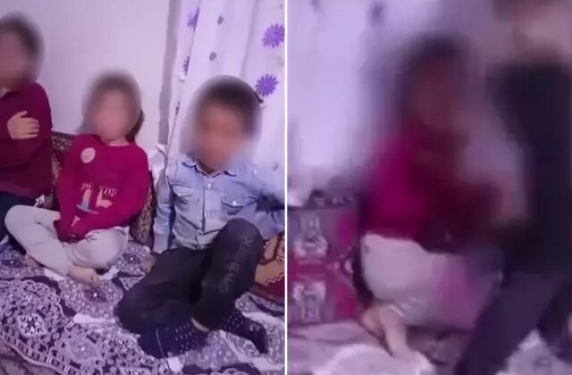 Böyle baba olmaz olsun! Çocuklarını sıraya dizip kemerle işkence etti