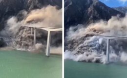 Çin’de Hongqi Köprüsü’nde kısmi çökme meydana geldi