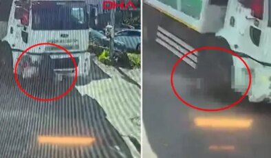 Çöp kamyonunun altında kalan kadın feci şekilde can verdi