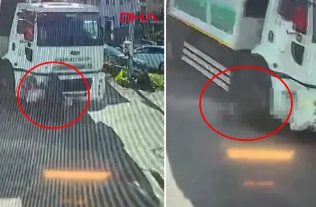 Çöp kamyonunun altında kalan kadın feci şekilde can verdi