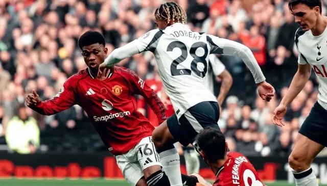 Dakika 83’te 1-0 olan Tottenham-Manchester United maçının son anlarında gol yağmuru