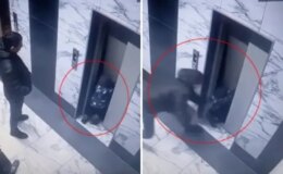 Dehşet anları kamerada: Küçük çocuk asansör boşluğuna düştü!