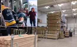 Dev demir silindirin altında kaldı! Ölümden kıl payı kurtuldu