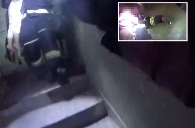 Diyarbakır’da 2’si çocuk 7 kişinin etkilendiği yangın kask kamerasına yansıdı