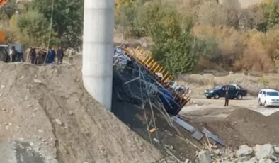 Diyarbakır’da viyadük inşaatında iskele çöktü: 3 ölü, 2 ağır yaralı