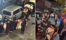 Düğün salonundaki laf atma kavgası sokağa taştı