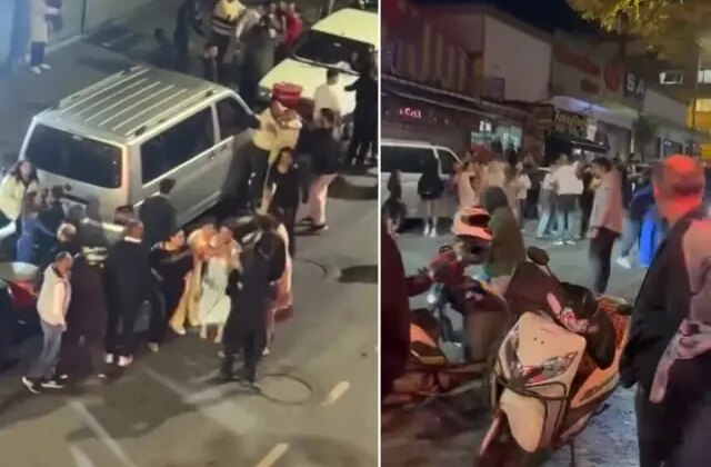 Düğün salonundaki laf atma kavgası sokağa taştı