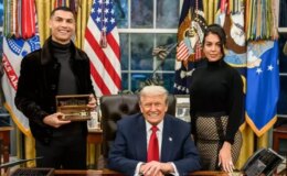 Trump’tan Ronaldo’ya sürpriz: Beyaz Saray’ın anahtarını verdi