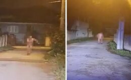 Düzce bu görüntüleri konuşuyor! Dilenci çırılçıplak soyunup kaçtı