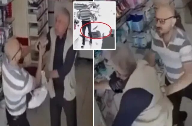 Eczacı teknisyeni öncesinde kendisini darbeden kişinin babasını tartaklamış