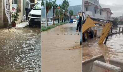 Ege’nin incisini sel aldı! Sokaklar göle döndü, ev ve iş yerlerini su bastı