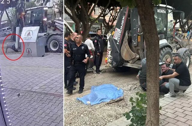 Ekmek almaya çıkan yaşlı adam kepçenin altında kalarak can verdi