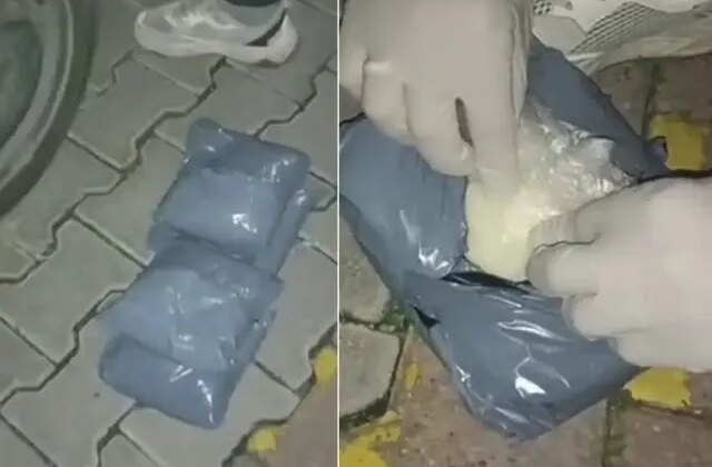 Emekli polisin aracından kilolarca uyuşturucu çıktı