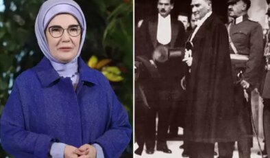 Emine Erdoğan, Mustafa Kemal Atatürk’ü andı; herkes kullandığı kelimenin anlamını aratıyor