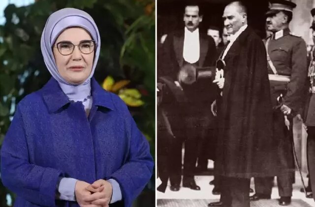 Emine Erdoğan, Mustafa Kemal Atatürk’ü andı; herkes kullandığı kelimenin anlamını aratıyor