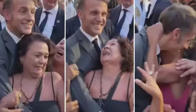 Macron’a kadınlardan beklenmedik ilgi! Şaşkınlığı yüzüne yansıdı