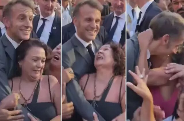 Macron’a kadınlardan beklenmedik ilgi! Şaşkınlığı yüzüne yansıdı